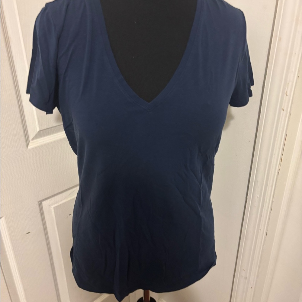 Lilly Pulitzer Deep Blue V-Neck Tee